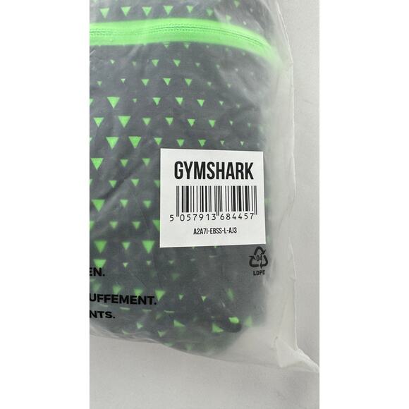 Gymshark Sport Windbreaker Jacket Mens Large Fluo Lime Green Black A2A7I New - Picture 12 of 12